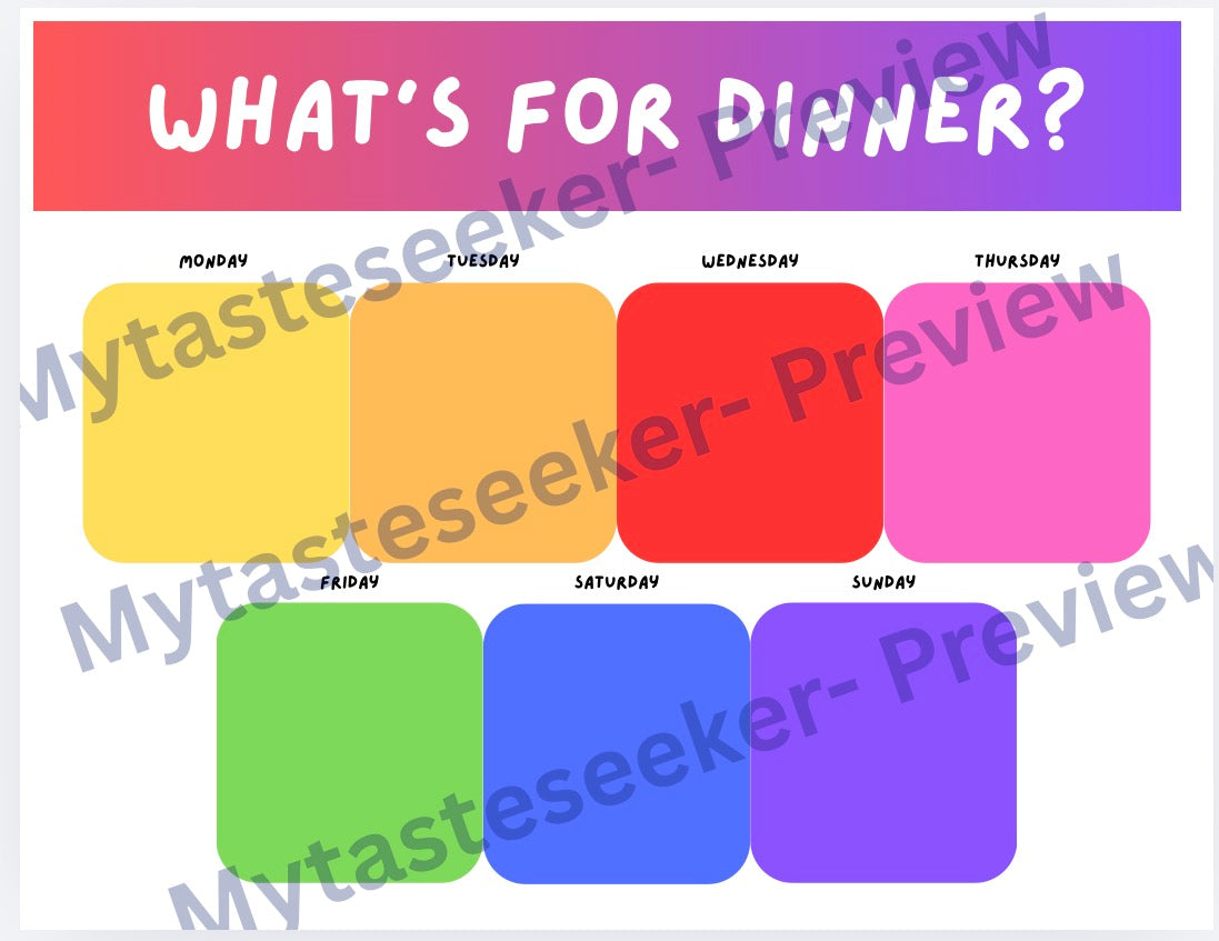 Digital Version What’s For Dinner?