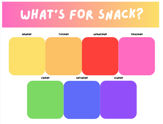 What's for Snack? Magnet Sheet