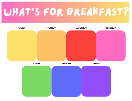 What's for Breakfast? Magnet Sheet